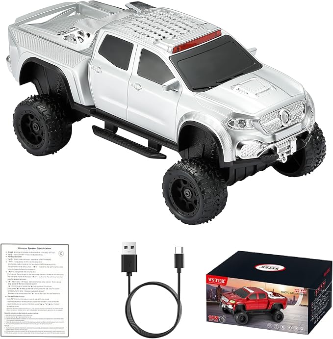 WSTER WS-X65 Pickup Truck Replica Bluetooth Speaker – HD Sound, FM Radio by WSTER