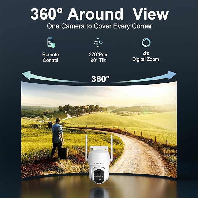 HOSAFE.COM No WiFi Security Cameras Wireless Outdoor, 4G LTE Cellular Security - Image 7