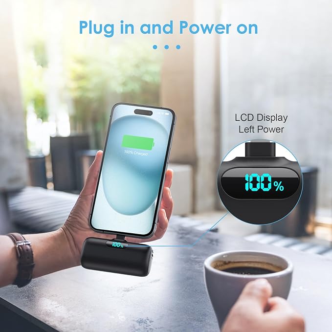 Mini Portable Charger USB C Power Bank, Upgraded 5000mAh PD Fast Charging - Image 6
