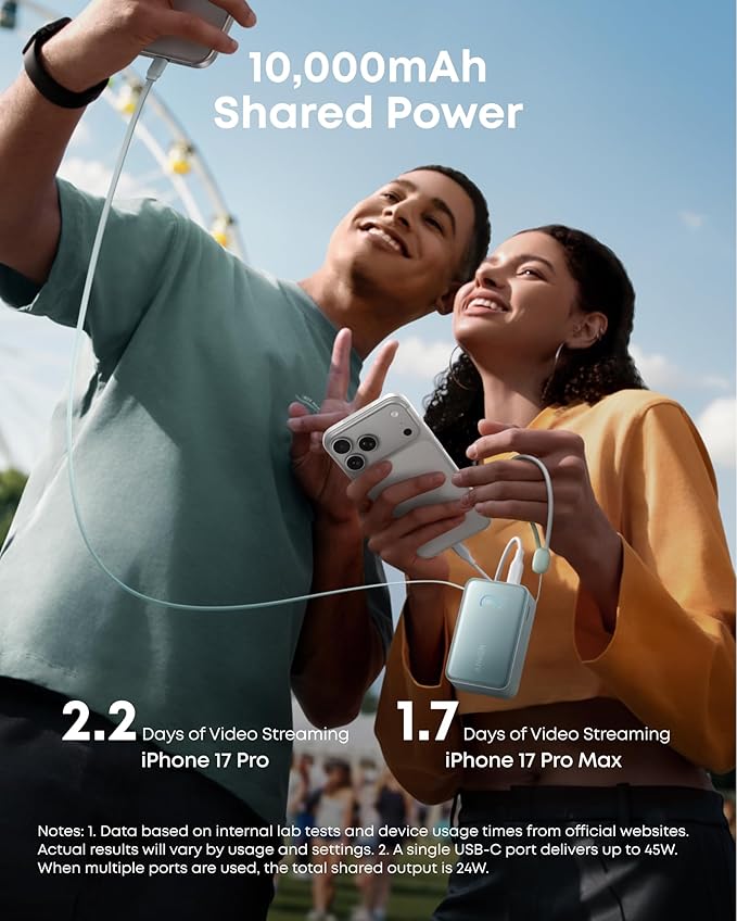 Anker Nano Portable Charger, 000mAh 45W Max Compact Power Bank, Travel - Image 6