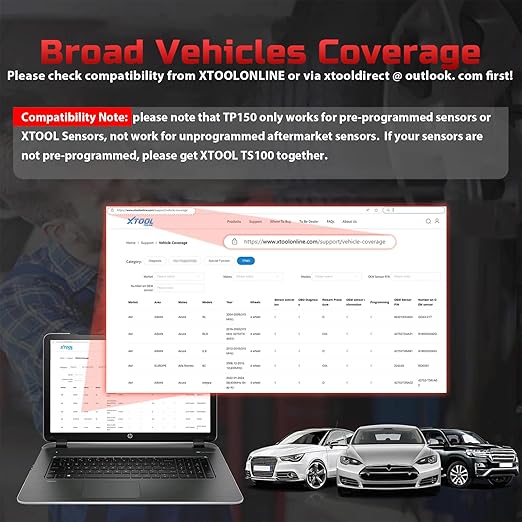 XTOOL TP150 TPMS Programming Tool, Universal TPMS Relearn/Reset/Activate Tool - Image 4