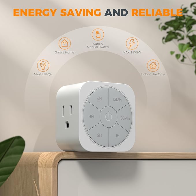 1 Pack Timer Outlet Indoor, Countdown Timers - Image 5