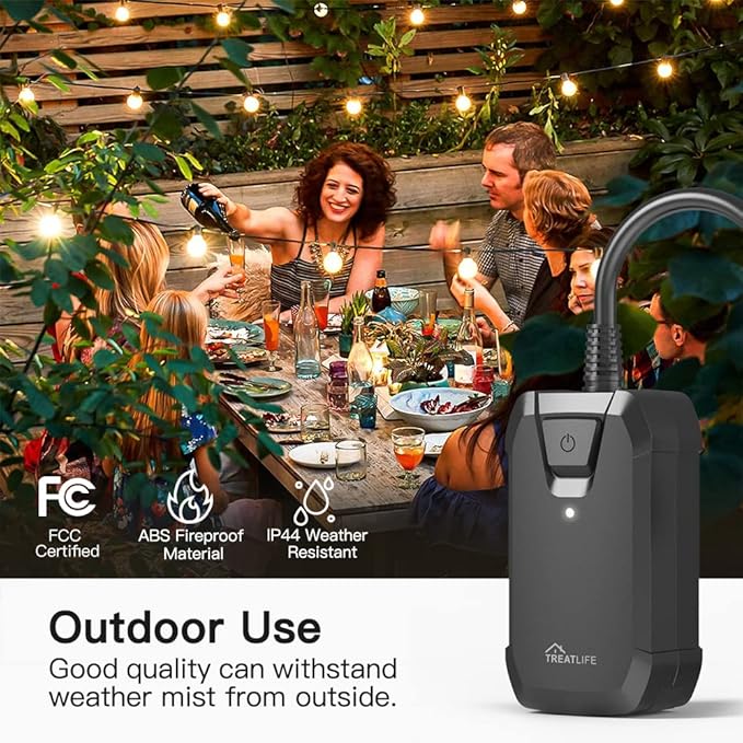 TREATLIFE Smart Dimmer Plug Outdoor Smart Plug Works - Image 8