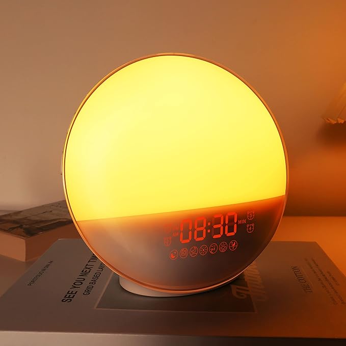 Sunrise Alarm Clock for Heavy Sleepers, Wake Up Light by Dekala