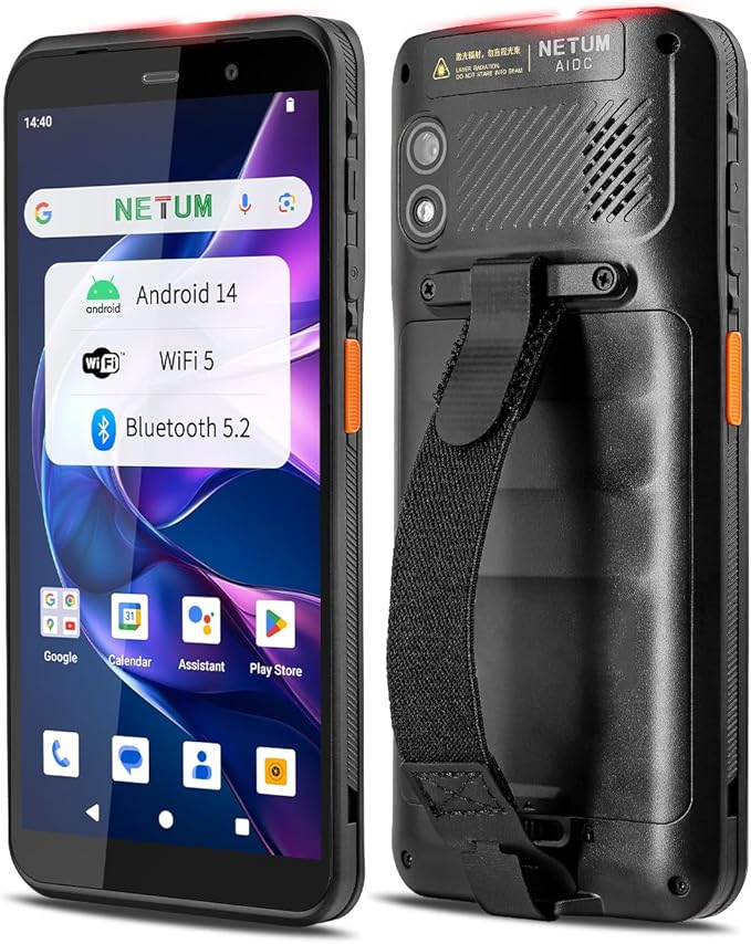 NETUM Android 14 Handheld Barcode Scanner Mobile Computer, Q900 by NETUM