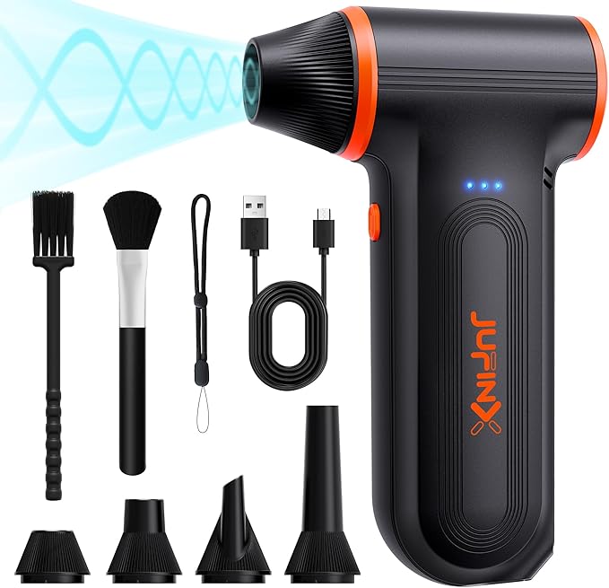 JUFINX X117 Compressed Air Duster-150000RPM Super Power Snow Blower, 3-Gear by JUFINX