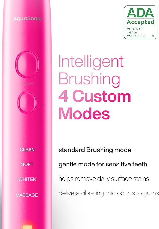 Aquasonic Vibe Series Ultra-Whitening Toothbrush – ADA Accepted Electric - Image 4