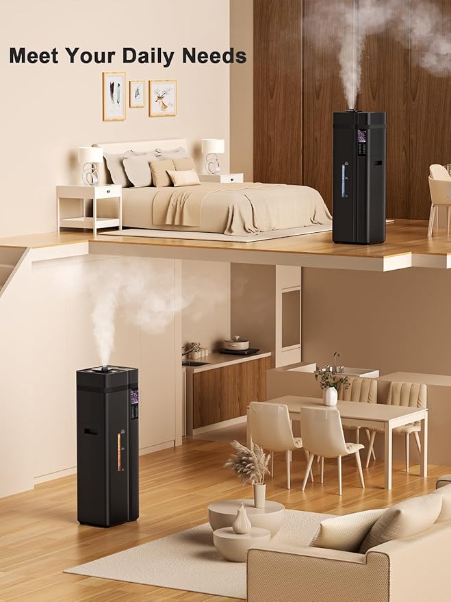 Zeova 13L/3.4Gal Humidifiers for Bedroom, Ultrasonic Warm & Cool Mist - Image 7