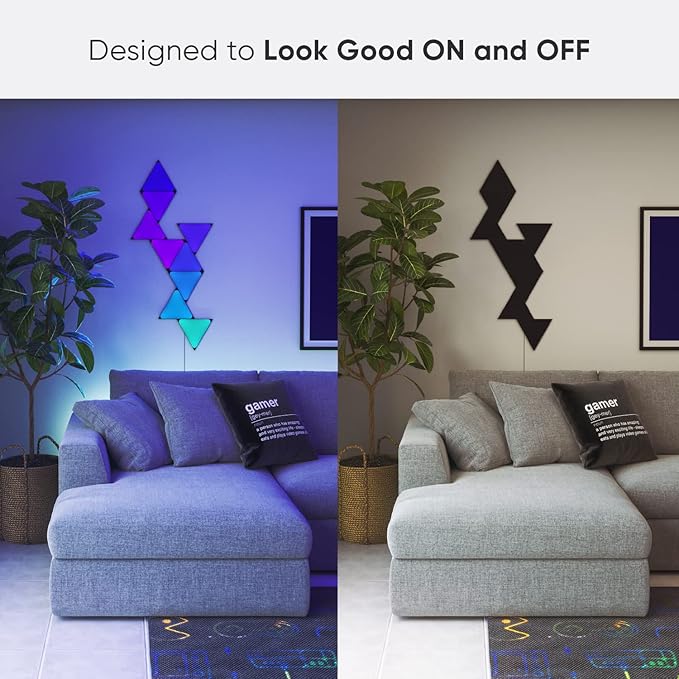 Nanoleaf Shapes WiFi and Thread Smart RGBW 16M+ Color LED Dimmable Gaming and - Image 3