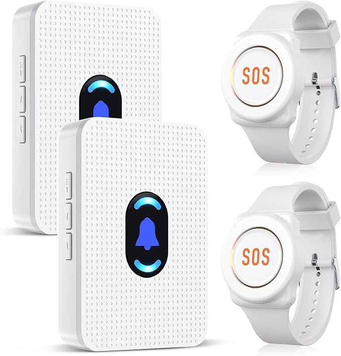 Daytech Wireless Wrist Pager Caregiver Call Button in Home System Watch Alarm by DAYTECH