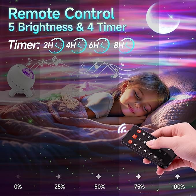 Galaxy Projector Northern Lights Projector, 180 Lighting Modes Galaxy Light - Image 5