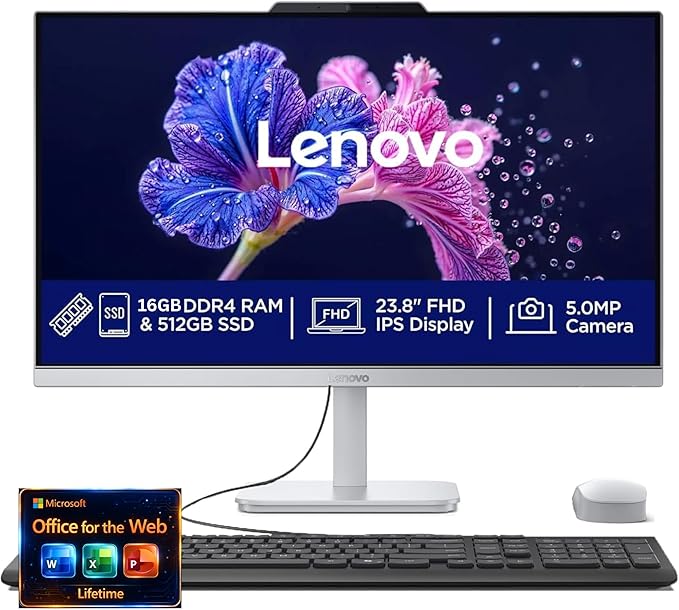 Lenovo 24" FHD All-in-One Desktop Computer by LENOVO