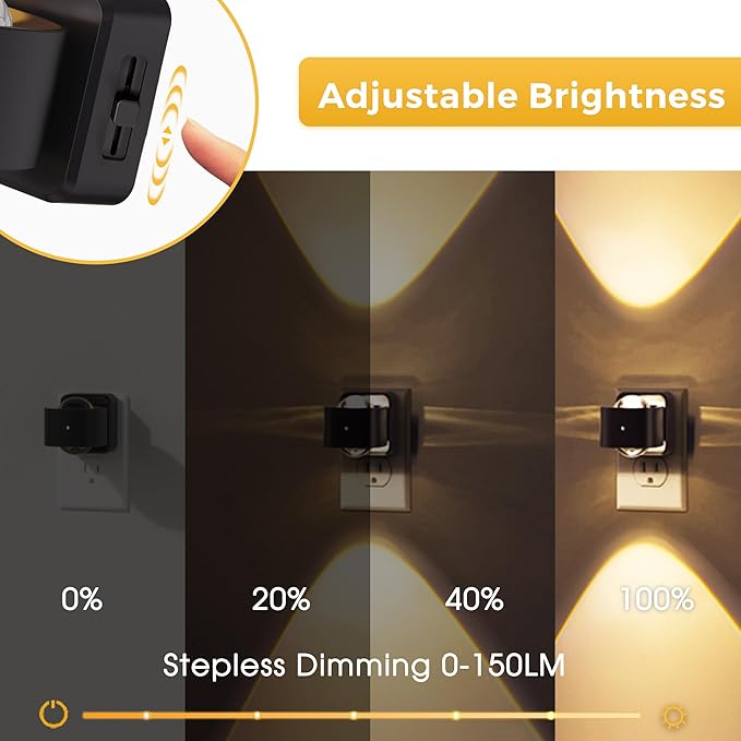 L LOHAS LED Night Light Projector, Night Lights Plug into Wall, Dusk to Dawn - Image 3