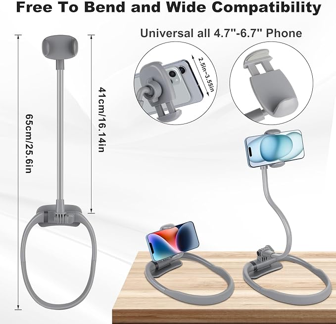 LOVFIVE Cell Phone Stand, Neck Cell Phone Holder - Image 4