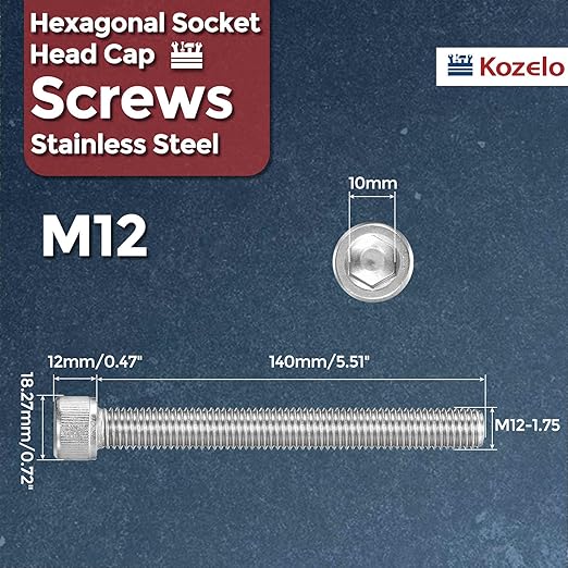 Kozelo 2pcs Socket Head Cap Screws - Image 2