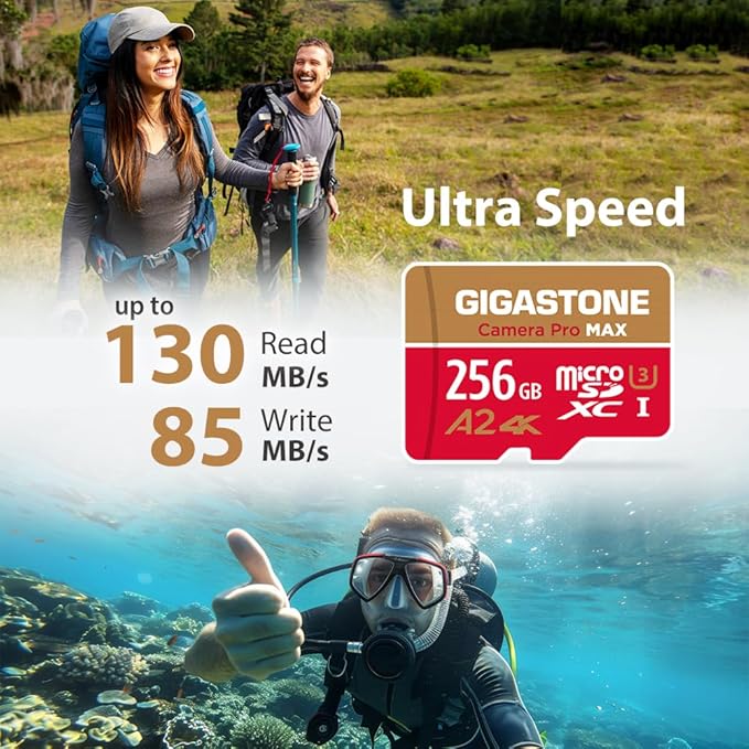 【5-Years Data Recovery】 GIGASTONE 256GB Micro SD Card - Image 3