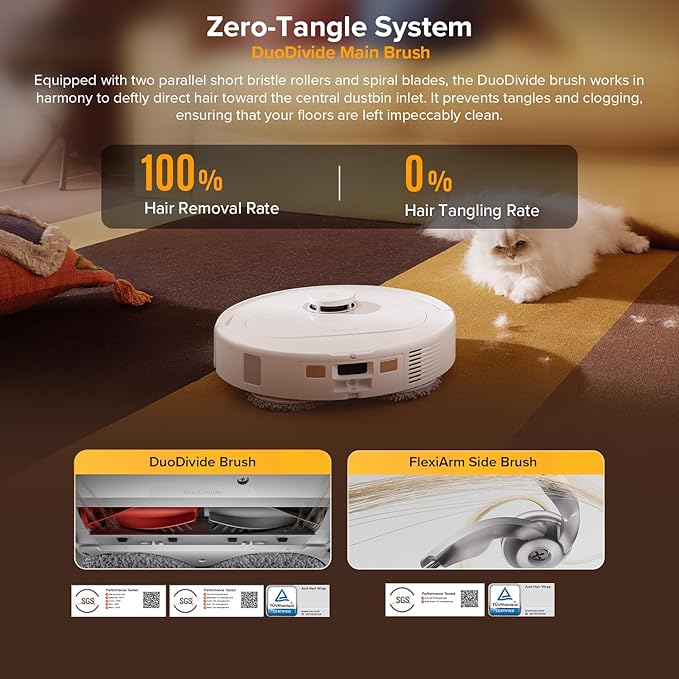 roborock Qrevo S5V Robot Vacuum and Mop, FlexiArm Edge Mopping, 000Pa Suction - Image 5