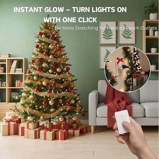 LoraTap 656ft Wireless Wall-Switch: Remote Control Outlet 3 Pack — Lights & - Image 2
