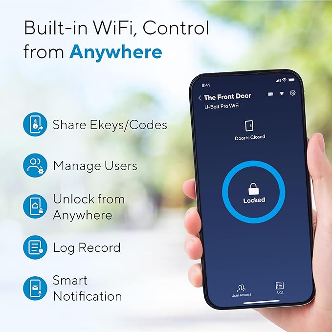 ULTRALOQ U-Bolt WiFi Smart Lock - Image 2