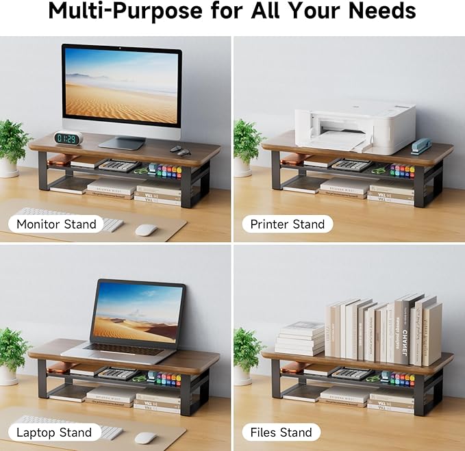 NestNeat Monitor Stand Riser, 24 Inch Computer Monitor Stand - Image 7