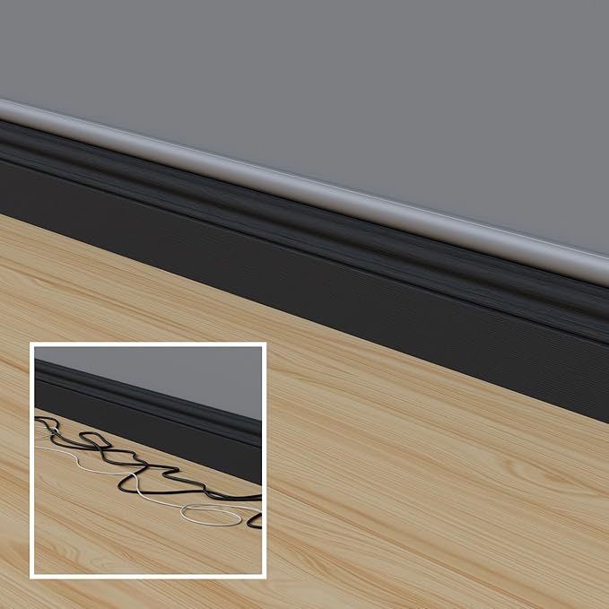 D-Line Cord Cover, Decorative Wall Cord Hider, Paintable Cable Concealer - Image 6