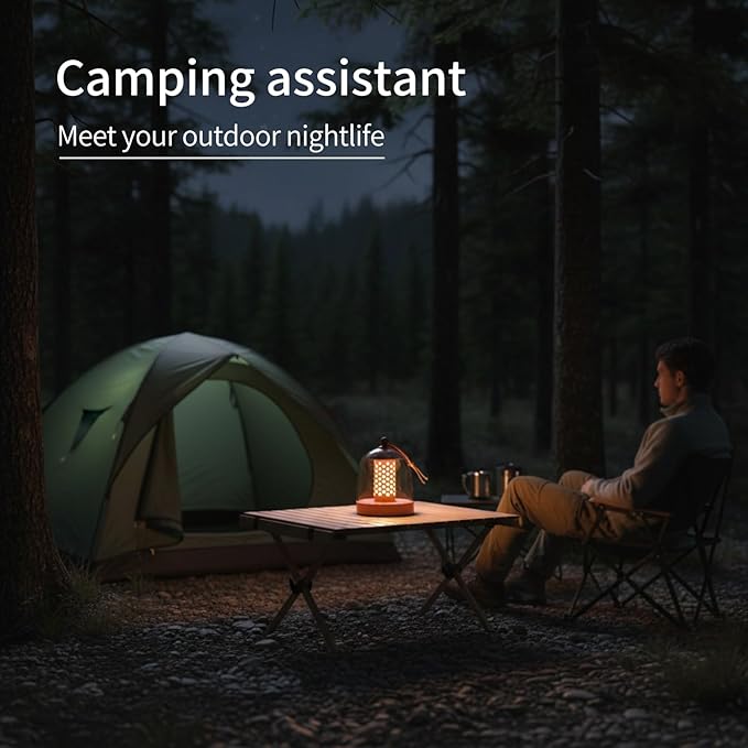 MKLK Camping Lantern, IPX4 Waterproof Touch Control LED Night Light, USB - Image 9
