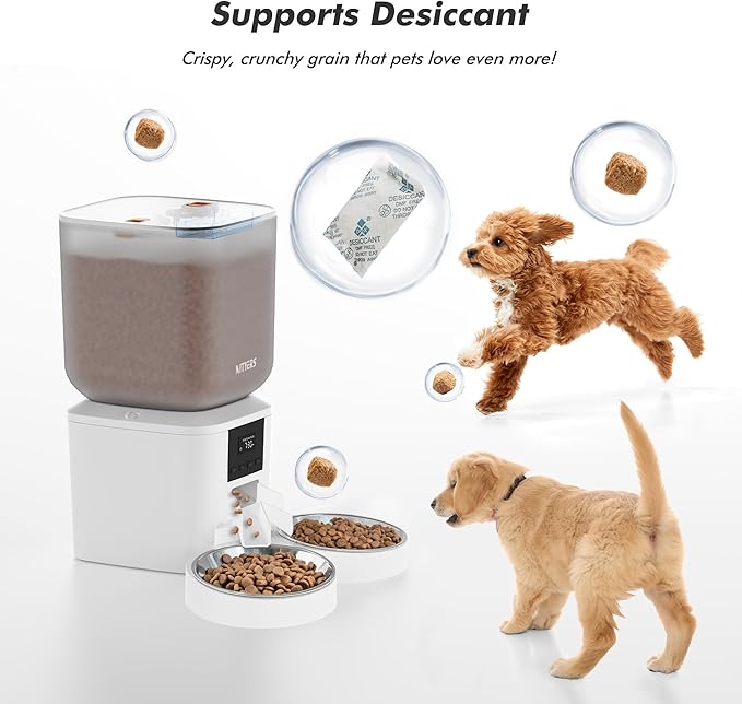 Automatic Cat Feeder for 2 Cats - 8L/34 Cups Large Capacity Auto Food Dispenser - Image 5