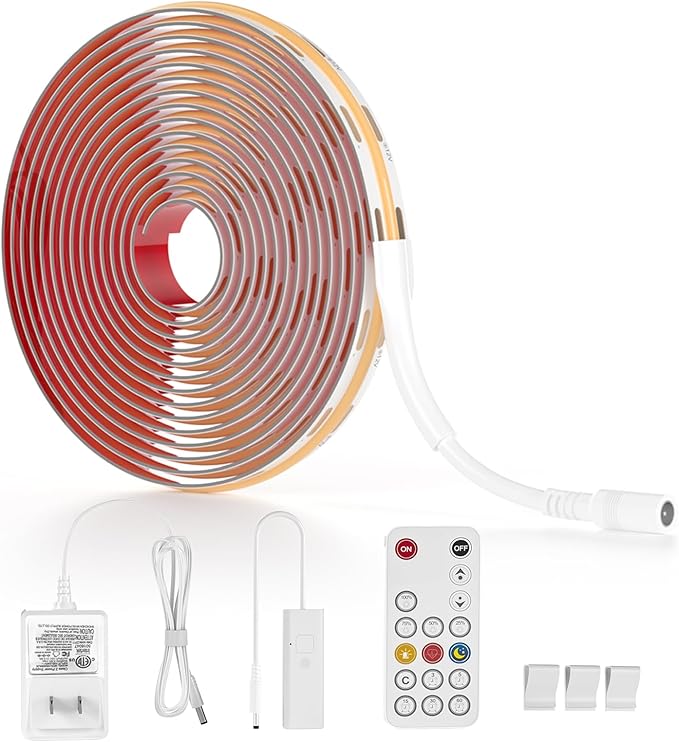 WOBANE COB LED Strip Light Kit, 9.8ft Dimmable LED Light Strip - Image 6