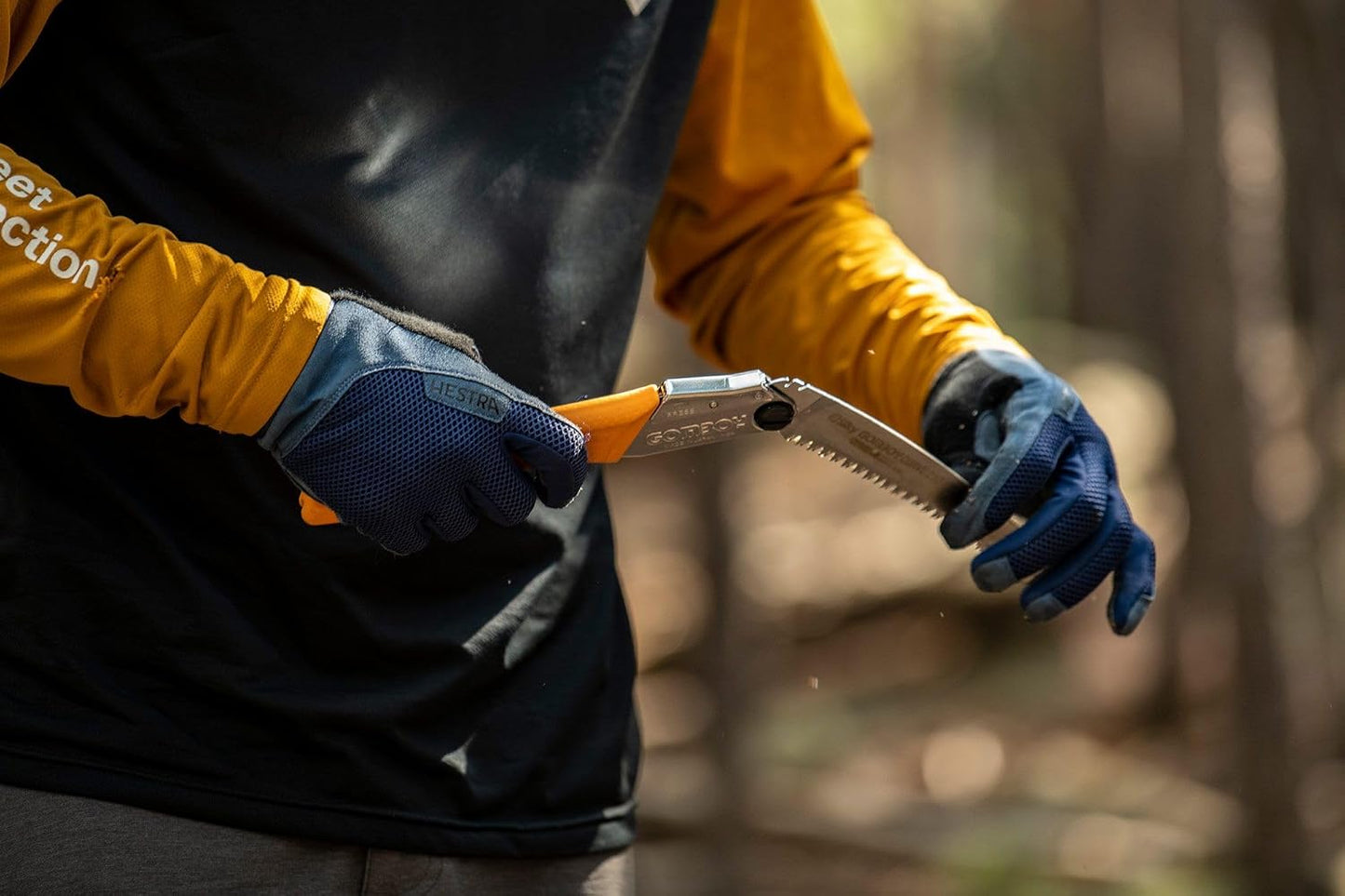 Silky - 717-24 GomBoy Curve Professional Folding Saw 240mm, Large Teeth Yellow