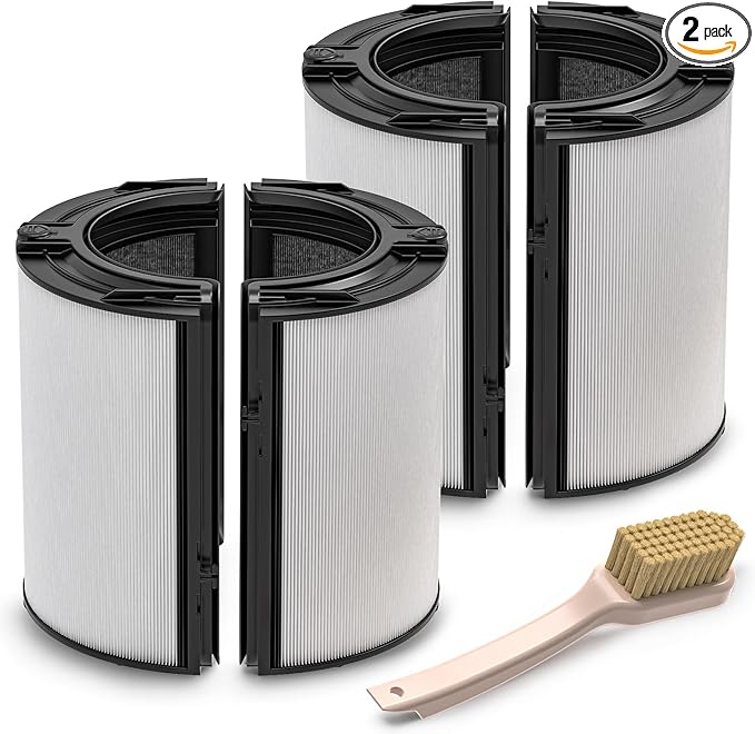2 Pack 360° Glass HEPA + Activated Carbon Filter Replacement by Unknown