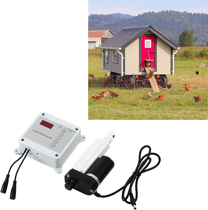 Cunyuer Automatic Chicken Coop Door Opener, Timing Photosensitive Remote Door - Image 4