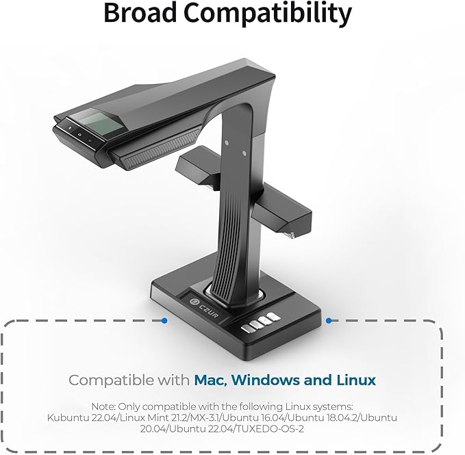 CZUR ET24 Pro Professional Book Scanner, 24MP Document Camera, 3rd Gen - Image 4