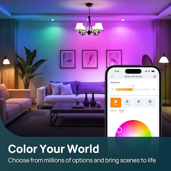Linkind Matter Smart Bulbs, E12 Led Bulb Works - Image 5