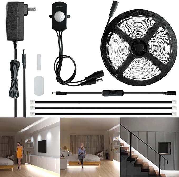 Sensky 19.7ft/6m Motion Activated LED Strip Light Kit by Sensky