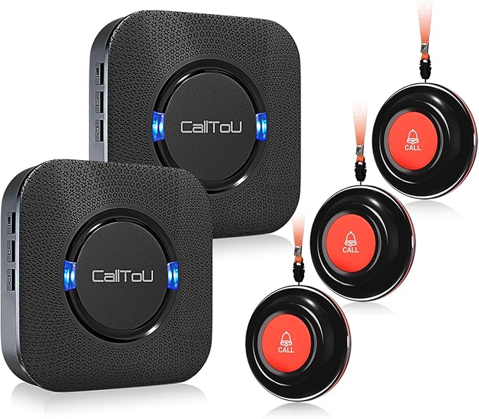 CallToU Caregiver Pager Wireless Call Bell Alert Button by CallToU