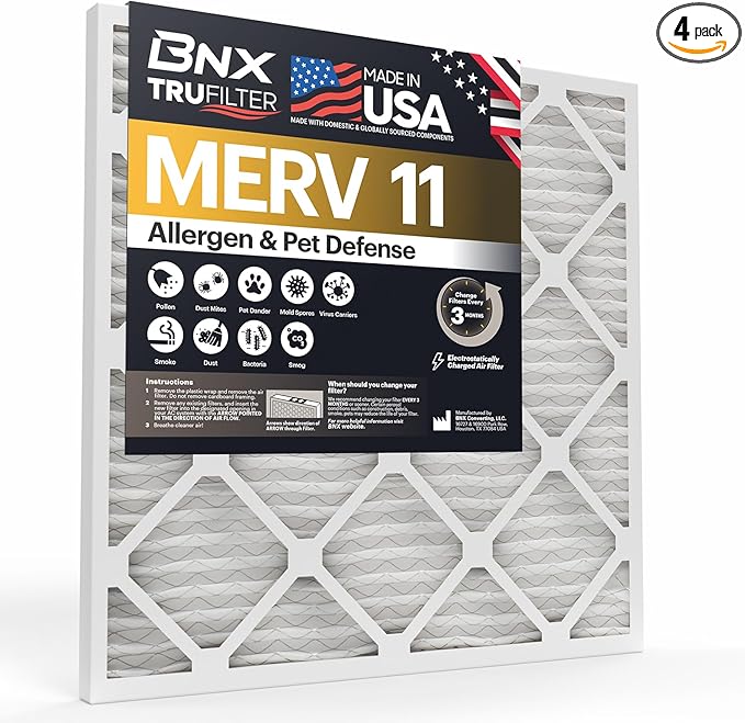 BNX TruFilter 12x24x1 Air Filter MERV 11 by BNX