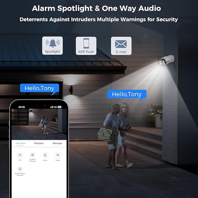 Hiseeu 4K Wired Security Camera System Outdoor - Image 3