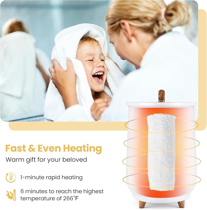 Tangkula Towel Warmer Bucket, 23L Large Luxury Bucket-Style Towel Warmer - Image 4