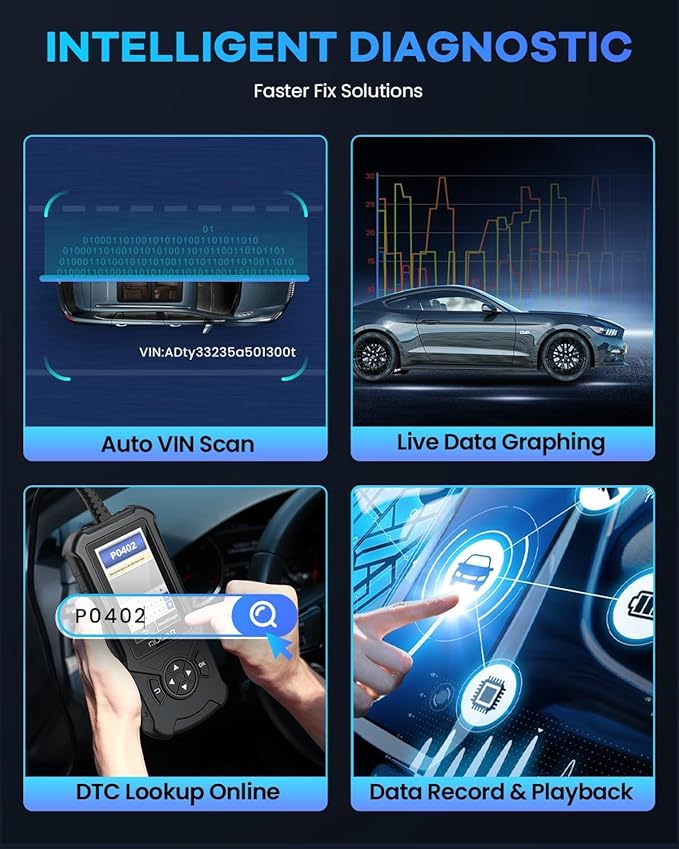 MUCAR CDE900 OBD2 Scanner, Check Engine System Car Code Reader, Automotive - Image 3