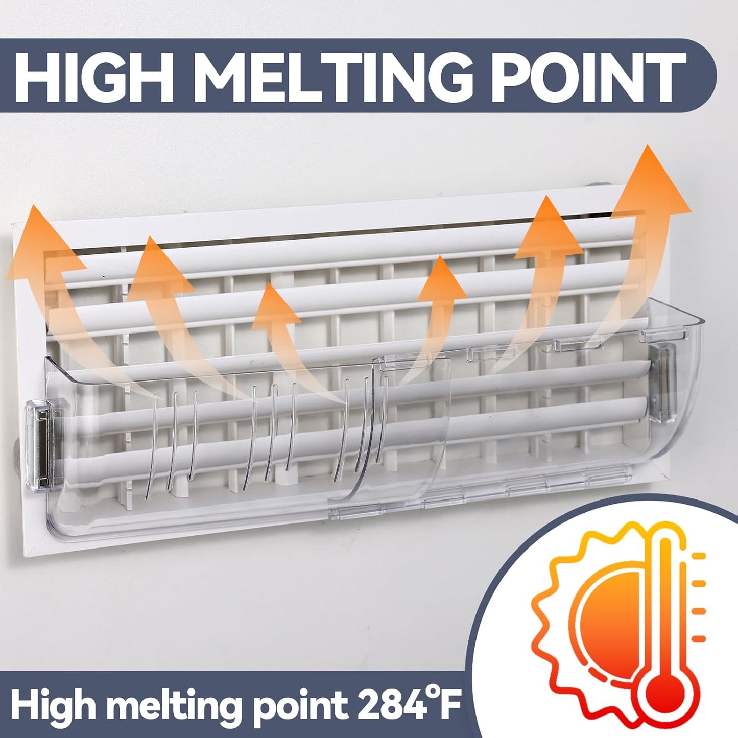 Heat & Air Vent Deflector, Adjustable Magnetic Vent Deflectors, 4 Pack | Adjustable 8" -15" Heat Vent Redirector, Heat Resistant, for Heat Air Conditioning, Sidewall, Ceiling Registers, Floor Vents