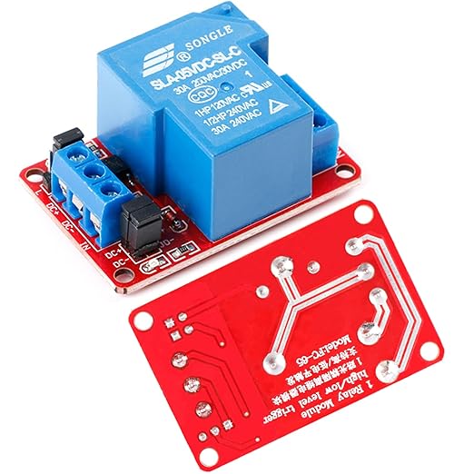 JESSINIE 5V 30A Relay Module, 1 Channel, Optocoupler Isolation, High/Low Trigger by JESSINIE