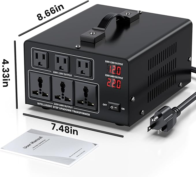 3000W Voltage Converter Transformer Step Up 110V/120V to220V/240V or Step Down - Image 7