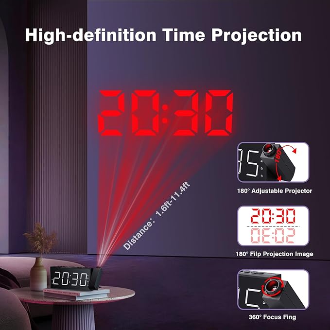 Mesqool Projection Alarm Clock - Image 5