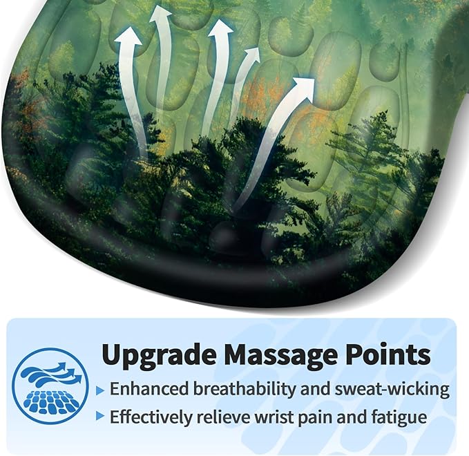 YIWEI Ergonomic Mouse Pad with Wrist Rest - Image 3