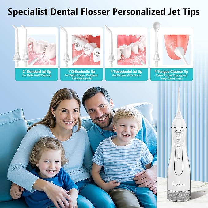 Leominor Water Dental Flosser Pick - Image 4