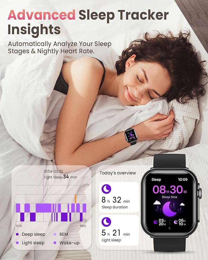 Smart Watch for Women Men Fitness: 1.85" Smart Watch - Image 5