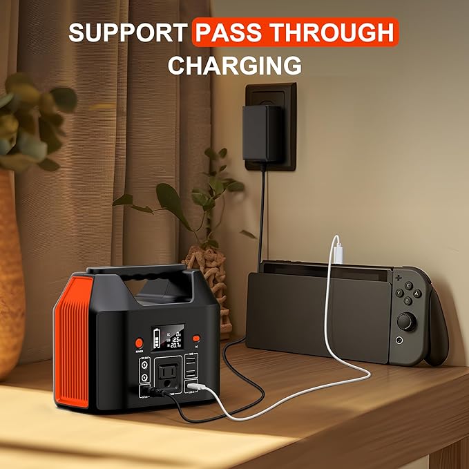 SinKeu 150W Power Bank Station, 122.8Wh/38400mAh LiFePO4 Battery, Solar - Image 6