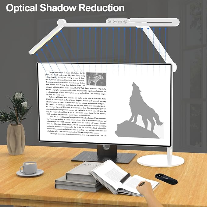 Micomlan Architect Desk Lamp for Home Office, 24W Adjustable Led Desk Light - Image 5
