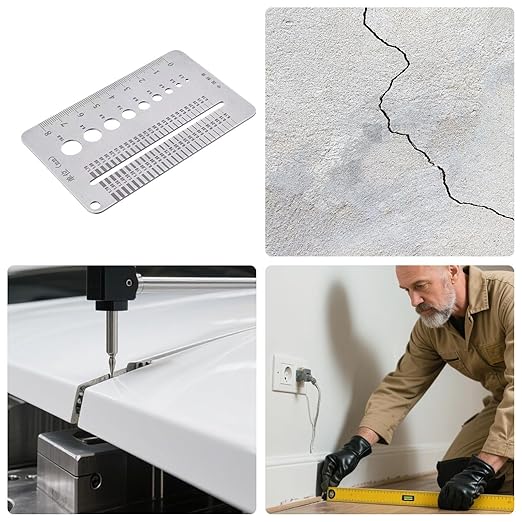 High-Precision Crack Width Gauge, Stainless Steel Precision Scale Home - Image 4