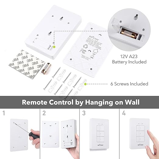 BN-LINK Mini Wireless Wall-Mounting Remote Control Outlet Switch Power Plug in - Image 5
